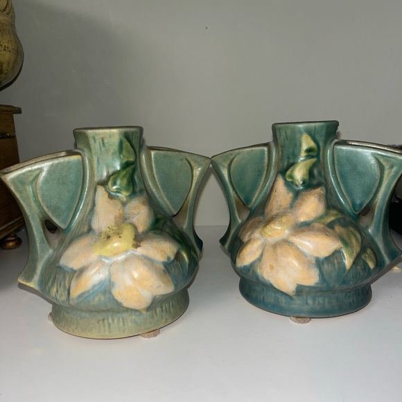 Vintage Floral Ceramic Vases - Picture 1 of 4